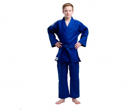 Кимоно для дзюдо подростковое adidas Training синее в интернет-магазине VersusBox.ru