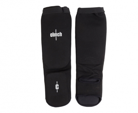 Защита голени и стопы Clinch Shin Instep Protector черная в интернет-магазине VersusBox.ru
