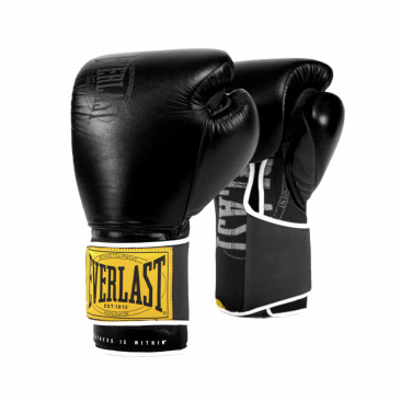 Боксерские перчатки Everlast тренировочные 1910 Classic черные в интернет-магазине VersusBox.ru