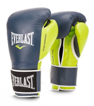 Боксерские перчатки Powerlock тренировочные сине-зеленые в интернет-магазине VersusBox.ru