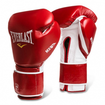 Боксерские перчатки Everlast Mx Training на липучке красные в интернет-магазине VersusBox.ru