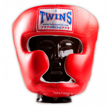 Шлем боксерский Twins Head Protectionhgl-3 красный в интернет-магазине VersusBox.ru