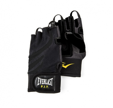 Перчатки Everlast Fit Weightlifting для фитнеса черно-серые в интернет-магазине VersusBox.ru