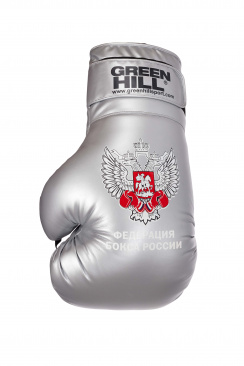  Большая рекламная боксерская перчатка Федерация Бокса России серебристая в интернет-магазине VersusBox.ru