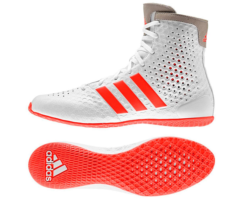 Боксерки adidas Ko Legend 16.1 бело-красные в интернет-магазине VersusBox.ru