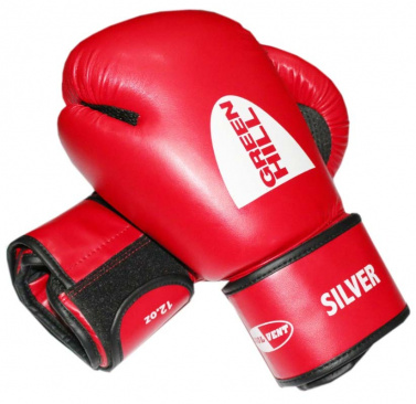Боксерские перчатки Green Hill SILVER красные в интернет-магазине VersusBox.ru