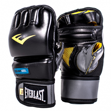 Боксерские перчатки Everlast снарядные Pu Gel черные в интернет-магазине VersusBox.ru
