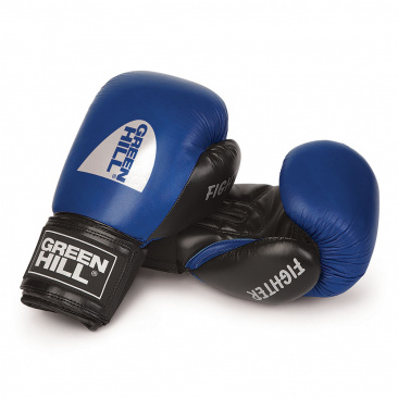 Перчатки боксерские Green Hill FIGHTER синие в интернет-магазине VersusBox.ru