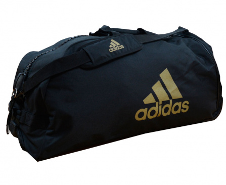 Сумка спортивная с колесами adidas Trolley Bag Combat Sports черно-золотая в интернет-магазине VersusBox.ru