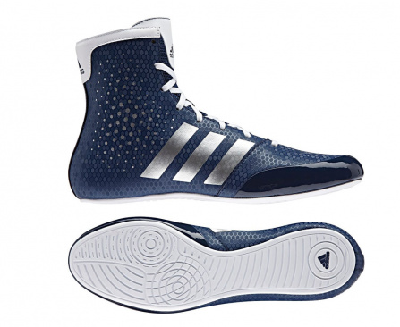 Боксерки adidas Ko Legend 16.2 сине-белые в интернет-магазине VersusBox.ru