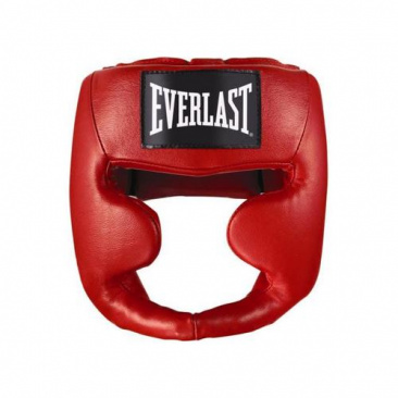 Шлем  Everlast Martial Arts Leather Full Face красный в интернет-магазине VersusBox.ru