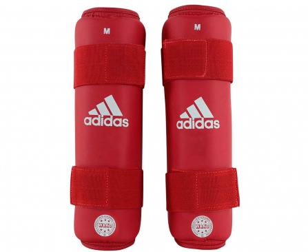 Защита голени adidas Wako Kickboxing Shin Guards красная в интернет-магазине VersusBox.ru
