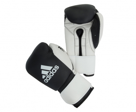 Перчатки боксерские adidas Glory Strap Professional черно-белые в интернет-магазине VersusBox.ru
