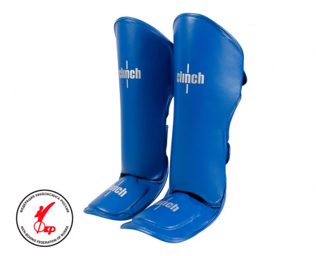 Защита голени и стопы Clinch Shin Instep Guard Kick синяя в интернет-магазине VersusBox.ru