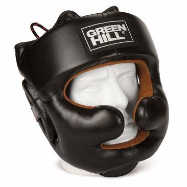 Боксерский шлем Green Hill Lux черный в интернет-магазине VersusBox.ru