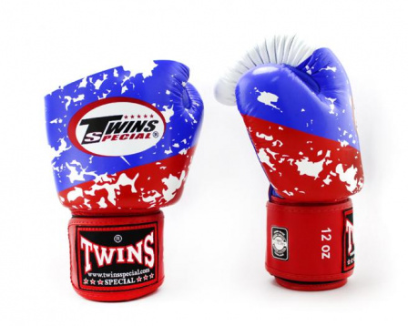 Боксерские перчатки Twins fbgvl3-44 fancy boxing gloves красно-сине-белые в интернет-магазине VersusBox.ru