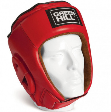 Кикбоксерский шлем Green Hill Best красный в интернет-магазине VersusBox.ru