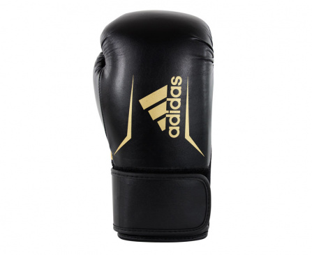 Перчатки боксерские adidas Speed 100 черно-золотые в интернет-магазине VersusBox.ru