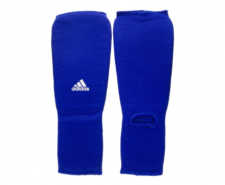 Защита голень + стопа  /эластик/ Adidas синяя в интернет-магазине VersusBox.ru