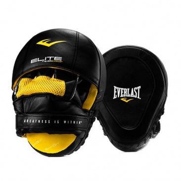 Лапы Everlast Pro Elite Leather Mantis черные в интернет-магазине VersusBox.ru