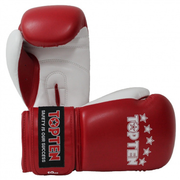 Top Ten боксерские тренировочные перчатки красные NB II в интернет-магазине VersusBox.ru
