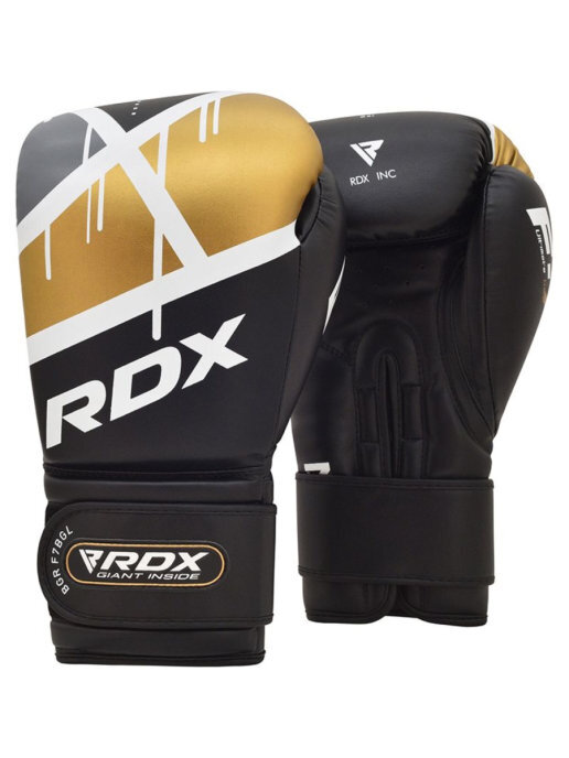 Купить боксерские перчатки rdx bgr-f7 black golden тренировочные по цене 7 499 ₽ в магазине VersusBox.ru