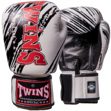 Боксерские перчатки Twins fbgvl3-tw2 fancy boxing gloves бело-черные в интернет-магазине VersusBox.ru