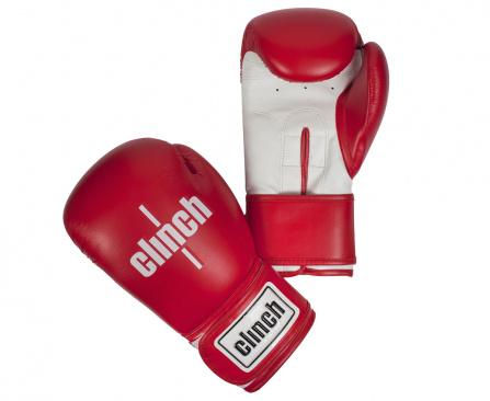Перчатки боксерские Clinch Fight красно-белые в интернет-магазине VersusBox.ru