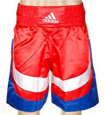 Трусы для бокса Adidas "probout" красный/белый/синий в интернет-магазине VersusBox.ru