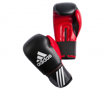 Перчатки боксерские adidas Response черно-красные в интернет-магазине VersusBox.ru