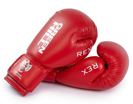 Боксерские перчатки REX одобренные Федерацией бокса России красные в интернет-магазине VersusBox.ru