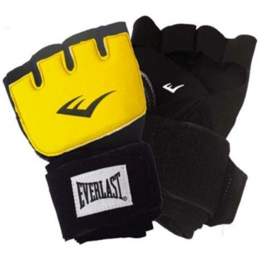Перчатки Everlast гелевые с бинтом Duster Evergel желтые в интернет-магазине VersusBox.ru