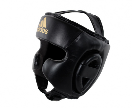 Шлем боксерский adidas Speed Super Pro Training черно-золотой в интернет-магазине VersusBox.ru