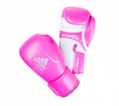 Перчатки боксерские adidas Speed Women 100 розово-бело-серебристые в интернет-магазине VersusBox.ru