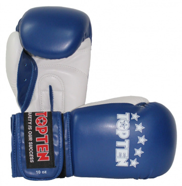 Top Ten боксерские тренировочные перчатки синие NB II в интернет-магазине VersusBox.ru