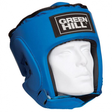 Кикбоксерский шлем Green Hill Pro синий в интернет-магазине VersusBox.ru