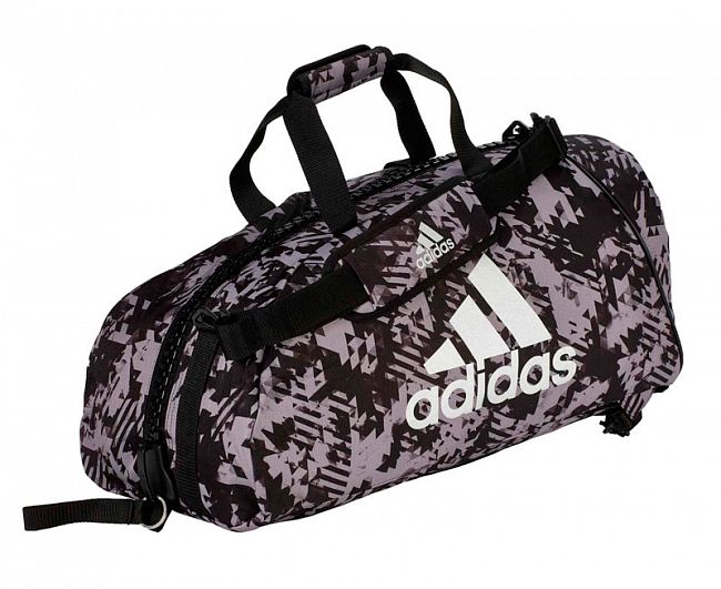 Сумка-рюкзак adidas Training 2 in 1 Camo Bag Combat Sport M черно-камуфляжная в интернет-магазине VersusBox.ru