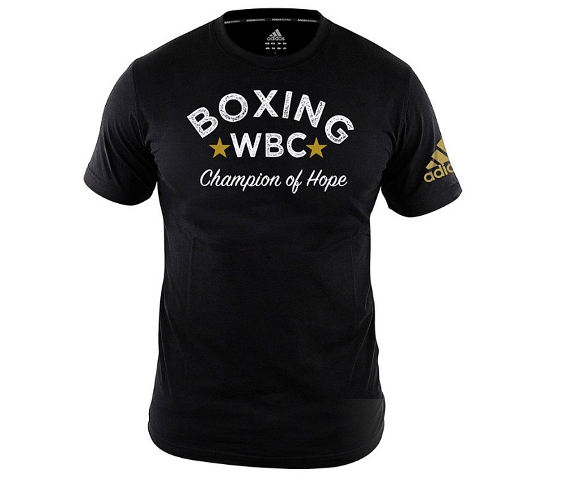 Футболка adidas Boxing Tee WBC Champion Of Hope черная в интернет-магазине VersusBox.ru