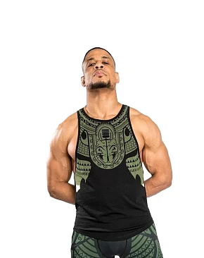 Рашгард-майка мужской Venum Nakahi Rashguard Sleeveless хаки-черный в интернет-магазине VersusBox.ru