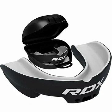 Капа RDX Adult 1-челюст. Single черн/бел. (бокс) в интернет-магазине VersusBox.ru