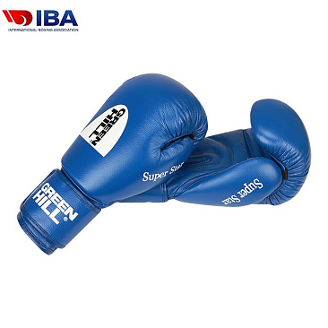BGS-1213IBA Боксерские перчатки Super Star одобренные IBA синие в интернет-магазине VersusBox.ru
