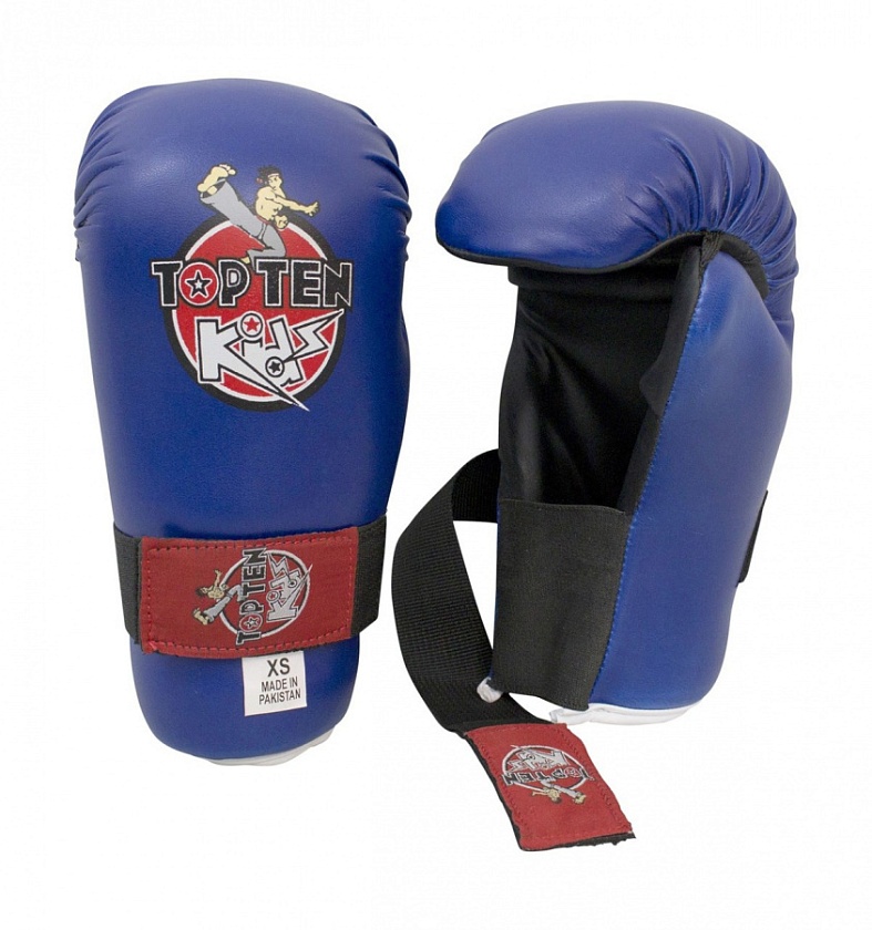 Купить top ten детские боксерские тренировочные перчатки синие pointfighter по цене 3 590 ₽ в магазине VersusBox.ru
