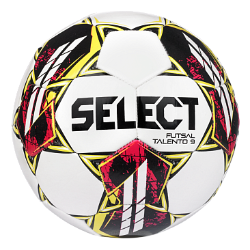 Футзальный  мяч Select Futsal Talento 9 v22, 49,5-51,5 см, бело-желтый в интернет-магазине VersusBox.ru