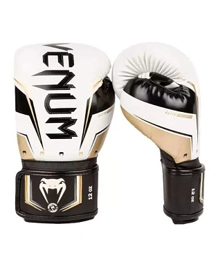 Перчатки Elite Evo 12oz  бел/золот. в интернет-магазине VersusBox.ru