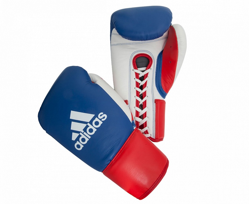 Купить перчатки боксерские adidas professional russian edition сине-красно-белые по цене  в магазине VersusBox.ru