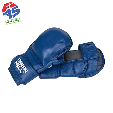 MMA-0117u Перчатки для боевого самбо FIAS синие в интернет-магазине VersusBox.ru