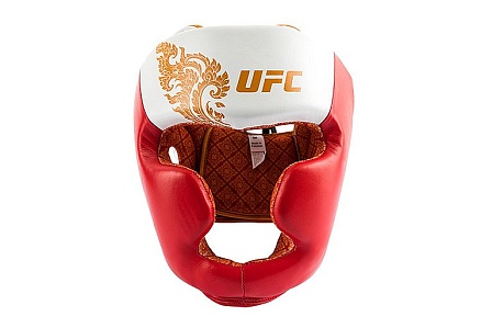 UFC True Thai Шлем для бокса красный/белый, размер M в интернет-магазине VersusBox.ru
