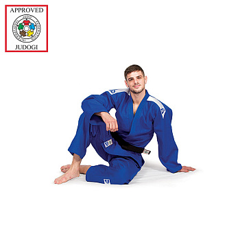 JSS-10212 Кимоно Дзюдо SUPER одобрено IJF синее в интернет-магазине VersusBox.ru