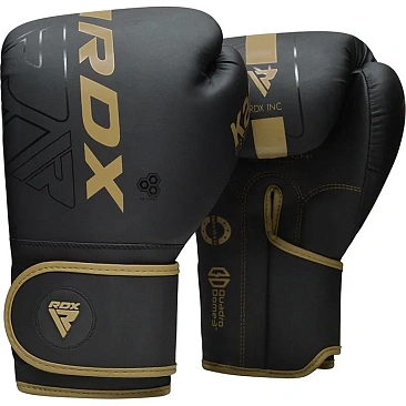 Перчатки тренировочные RDX F6 12oz черн/золот. мат. в интернет-магазине VersusBox.ru
