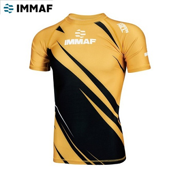 RGI-4021 Рашгард RASH GUARD IMMAF approved черно-золотой в интернет-магазине VersusBox.ru